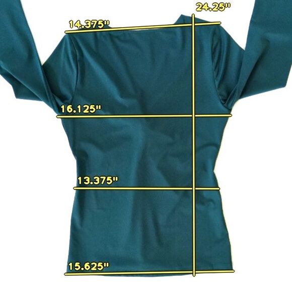 Tommy Bahama Rash Guard XS Green Twist Front 3/4-Sleeve UPF50 Vacation Beach - Picture 5 of 5